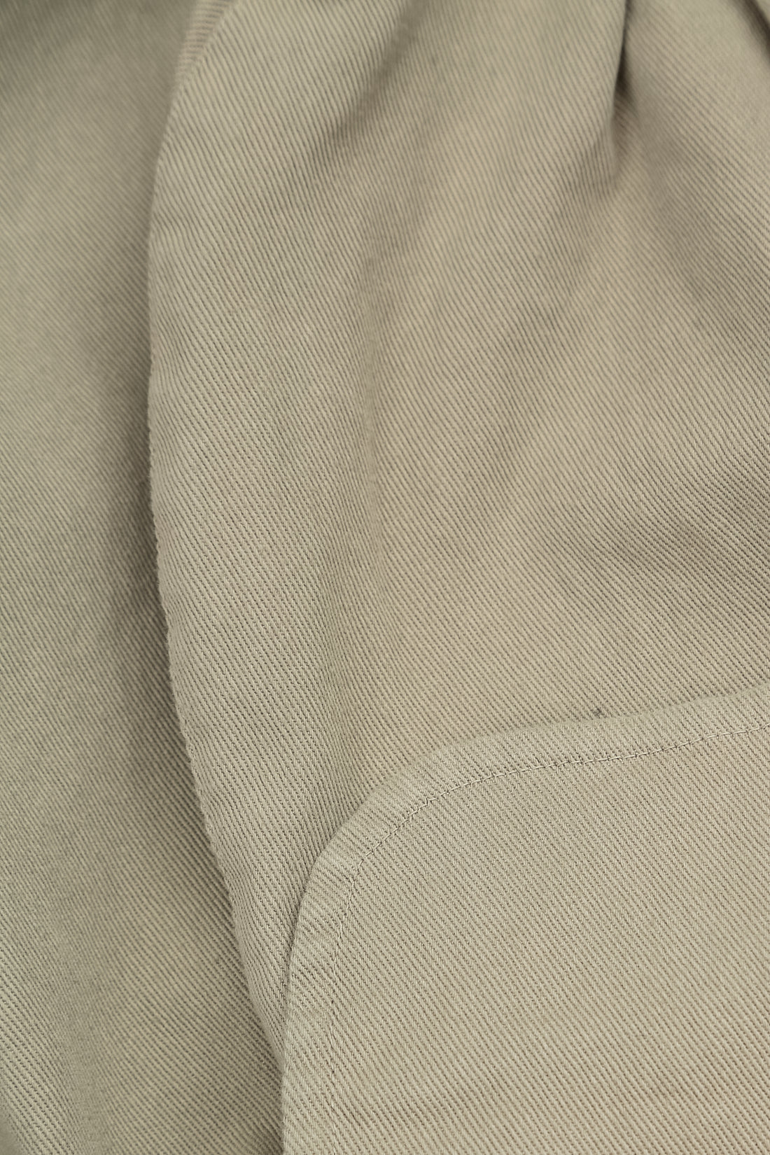 Pointed Hem Olive Grey Denim Cotton Jacket 5