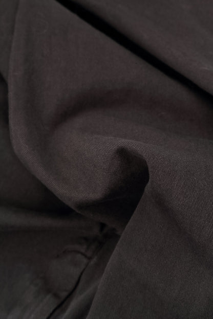 Pointed Hem Warm Charcoal Denim Cotton Jacket 6