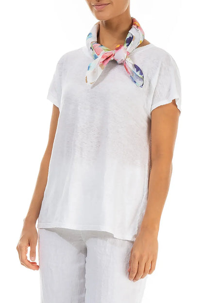 Foulard carré en lin Primrose