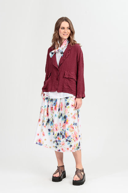 Foulard carré en lin Primrose