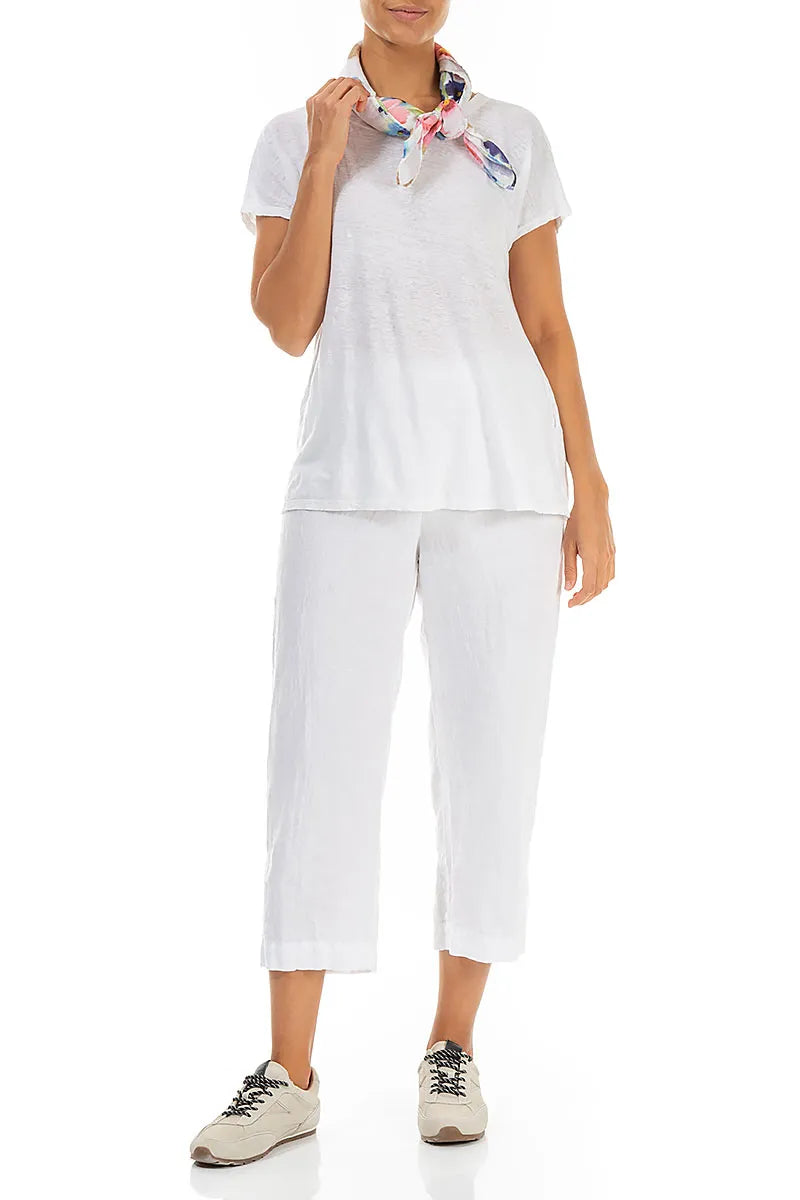 Square Primrose Linen Scarf