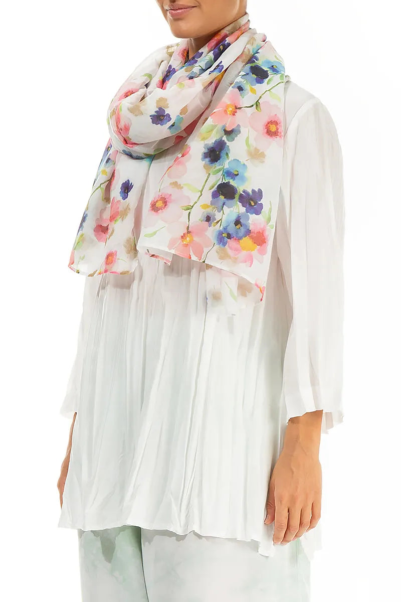 Primrose Silk Cotton Scarf 3