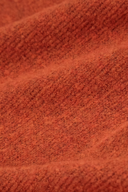 Gilet court et ample en Laine orange