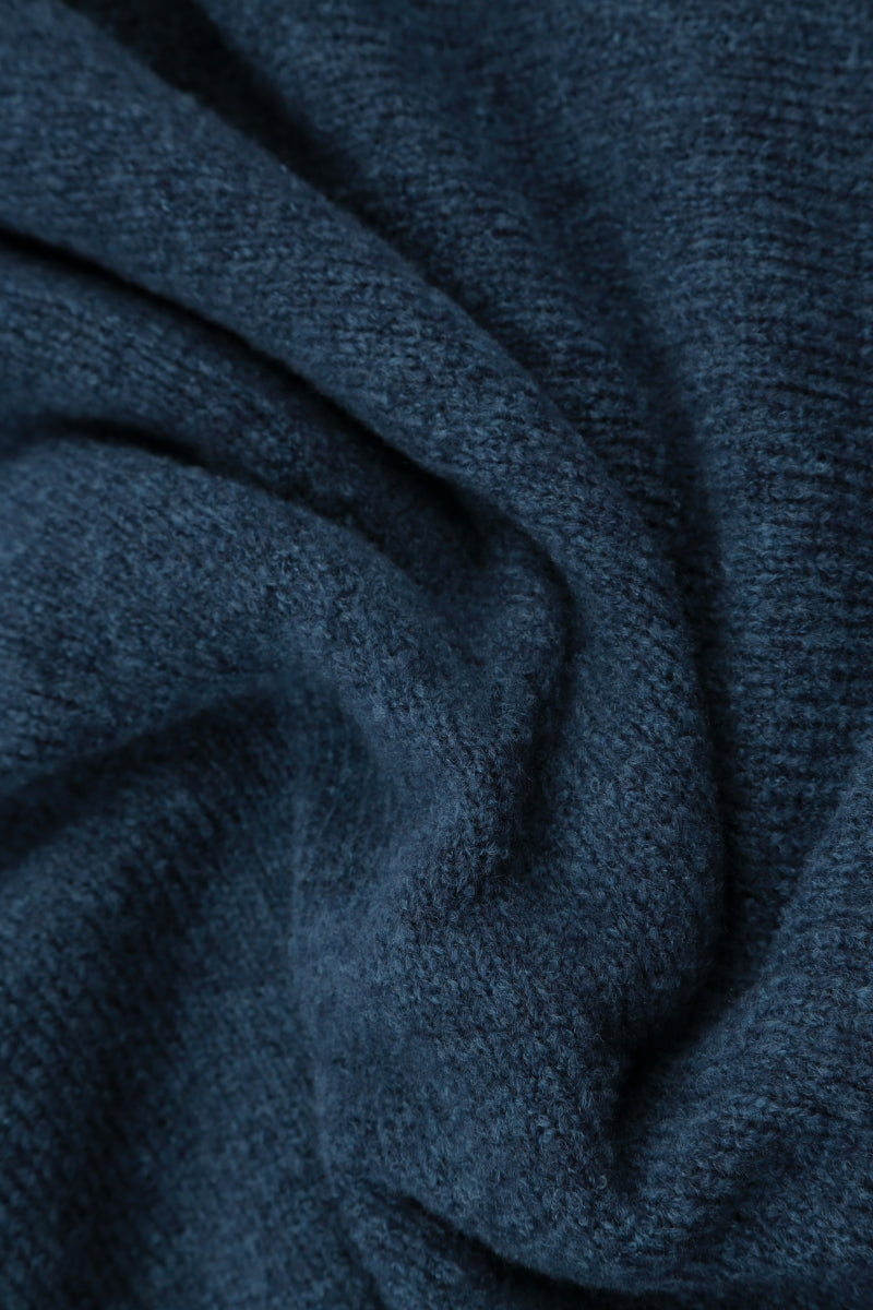Open Blue Wool Cardigan 5