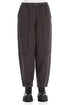 Raw Edge Pockets Graphite Heavy Linen Trousers 1