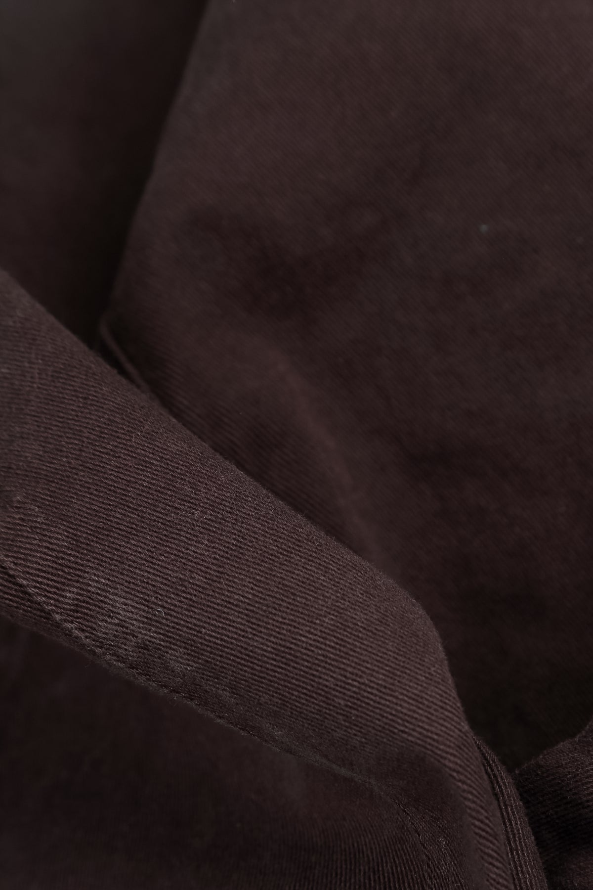 Relaxed Barrel Truffle Brown Denim Cotton Trousers