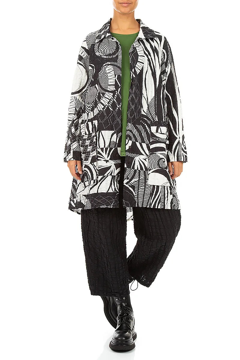 Relaxed Orbit Checkered Linen Cotton Jacket 6