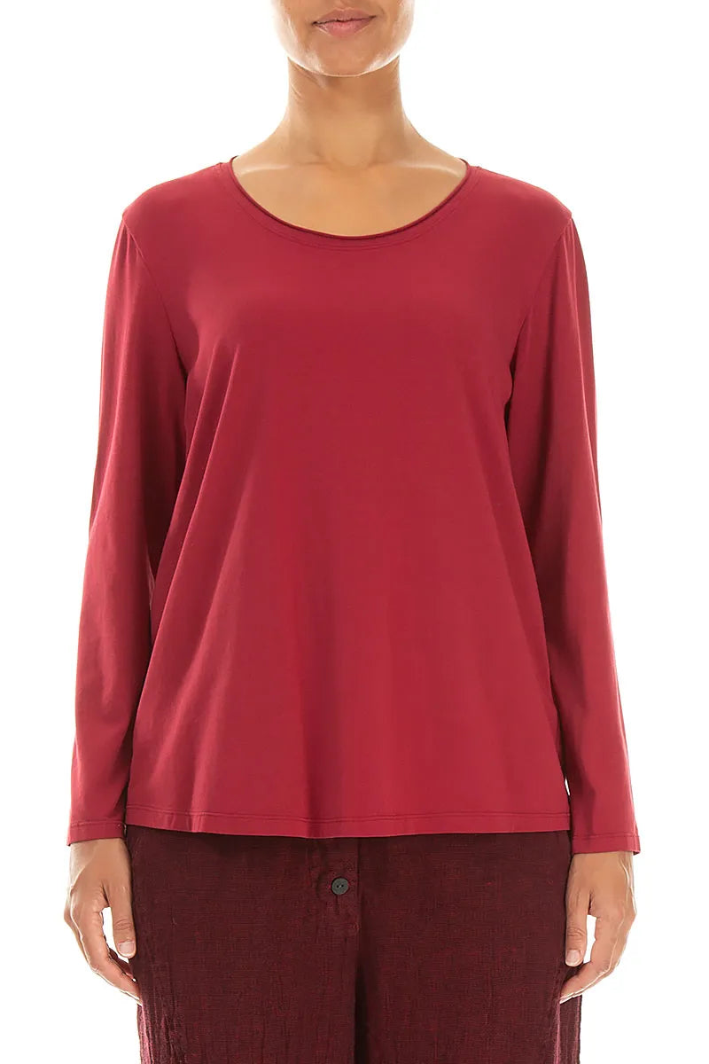 Relaxed Ruby Cotton Blouse 1