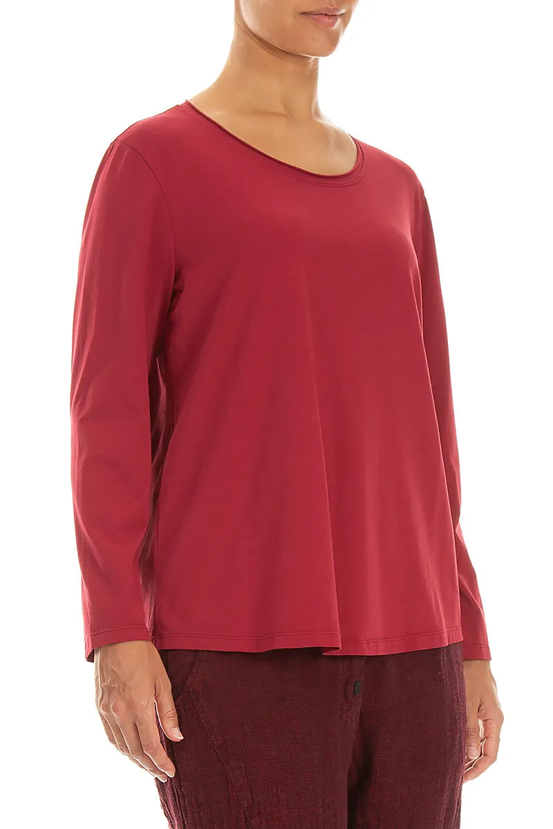 Relaxed Ruby Cotton Blouse 3
