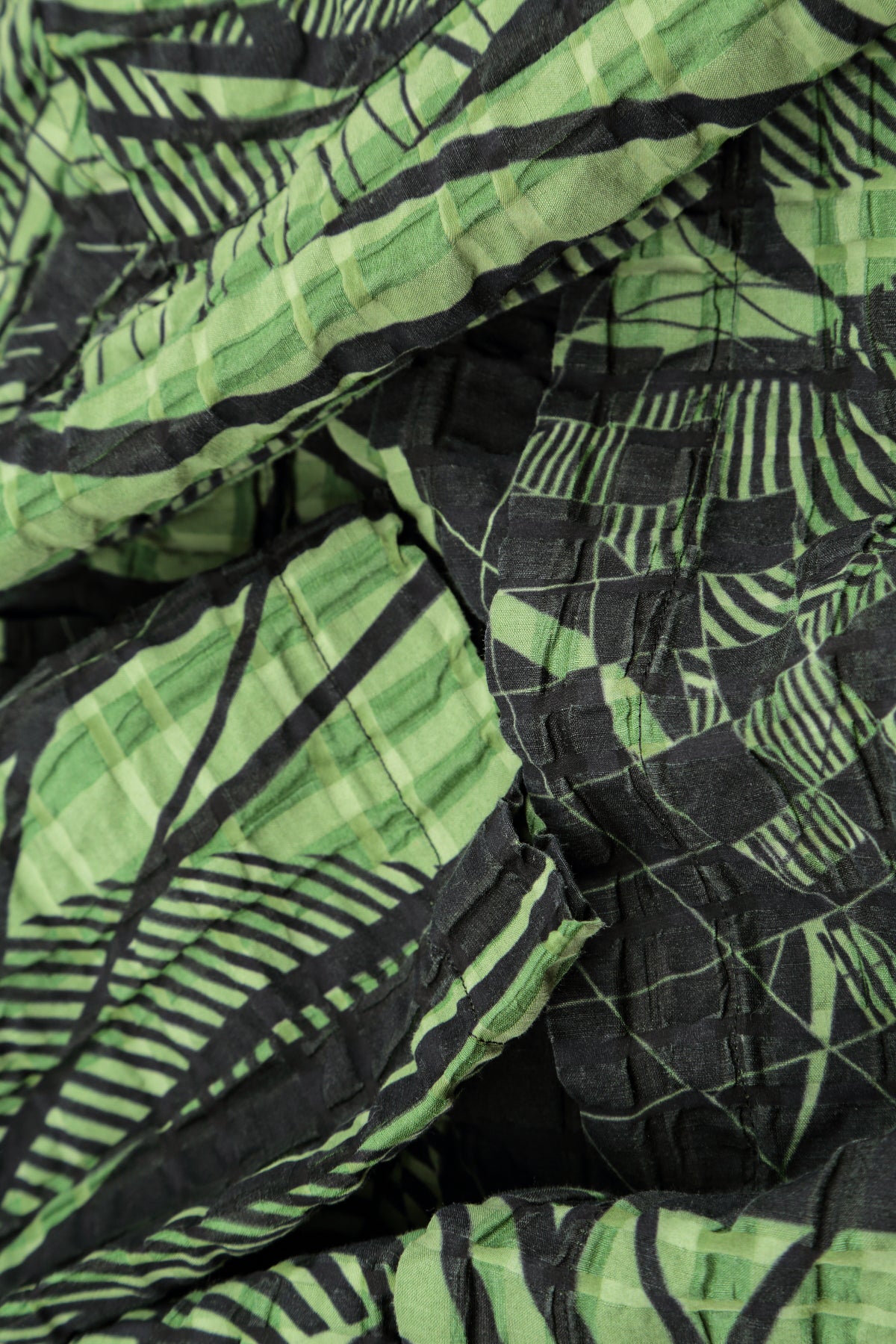 Veste décontractée vert trèfle Orbit à carreaux en lin et coton