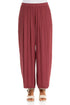 Relaxed Straight Antique Ruby Viscose Trousers 1
