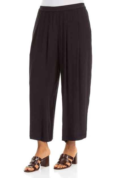 Relaxed Straight Graphite Viscose Trousers 3