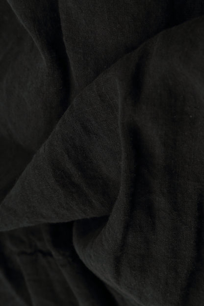 Relaxed Taper Black Linen Trousers 5