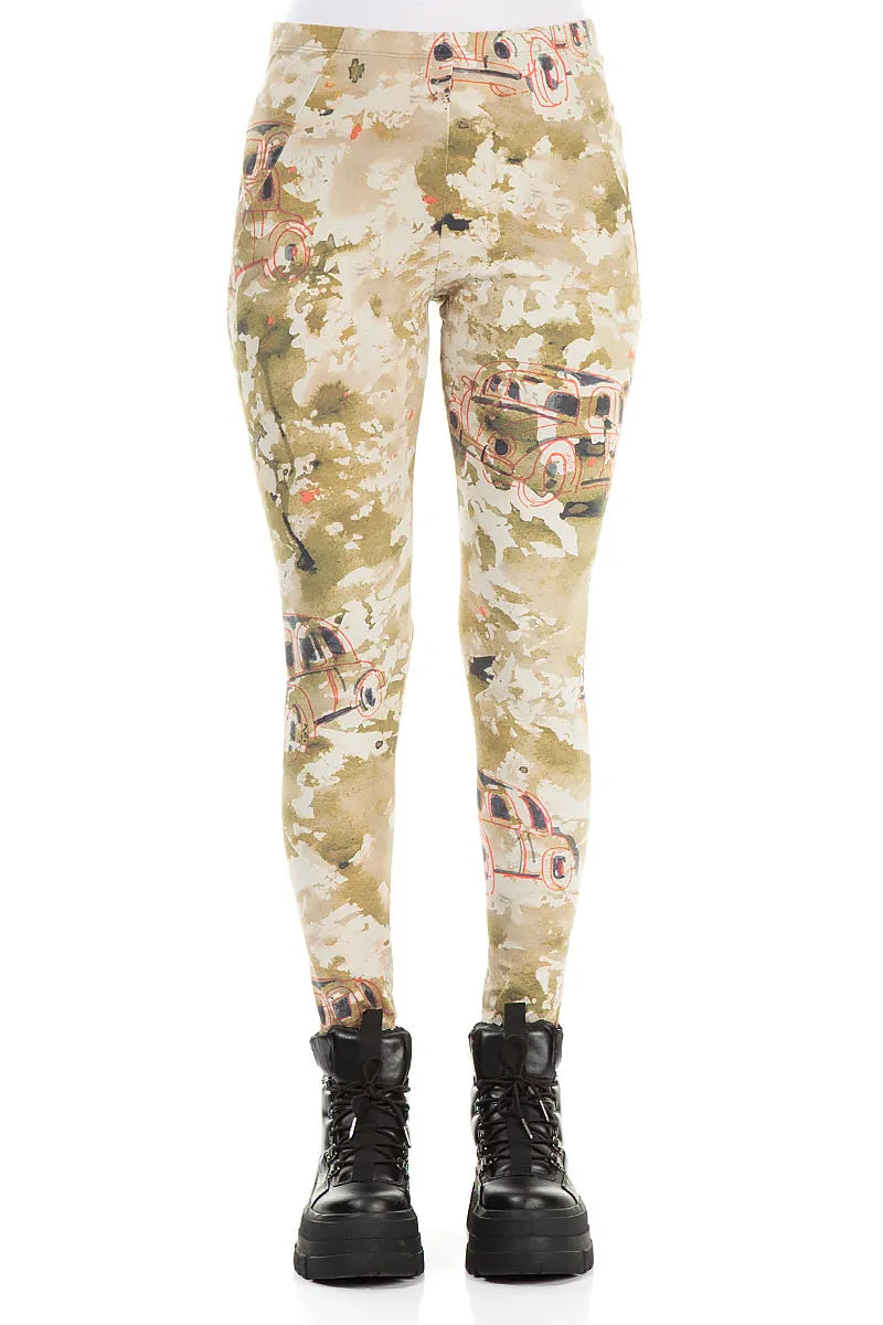 Retro Cotton Leggings