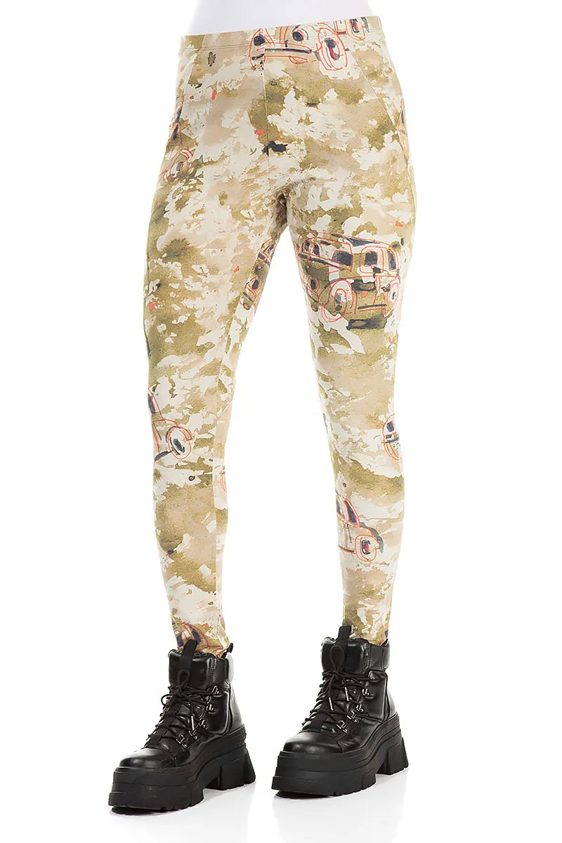 Retro Cotton Leggings