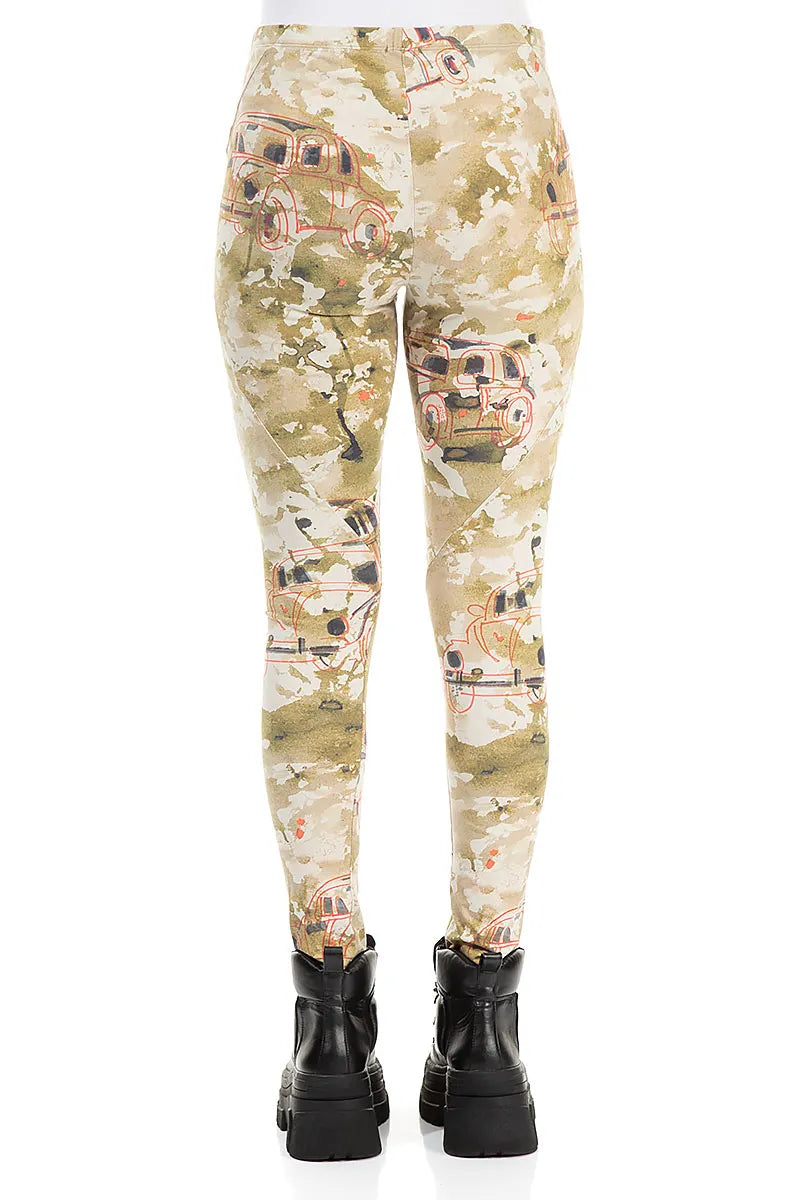 Retro Cotton Leggings