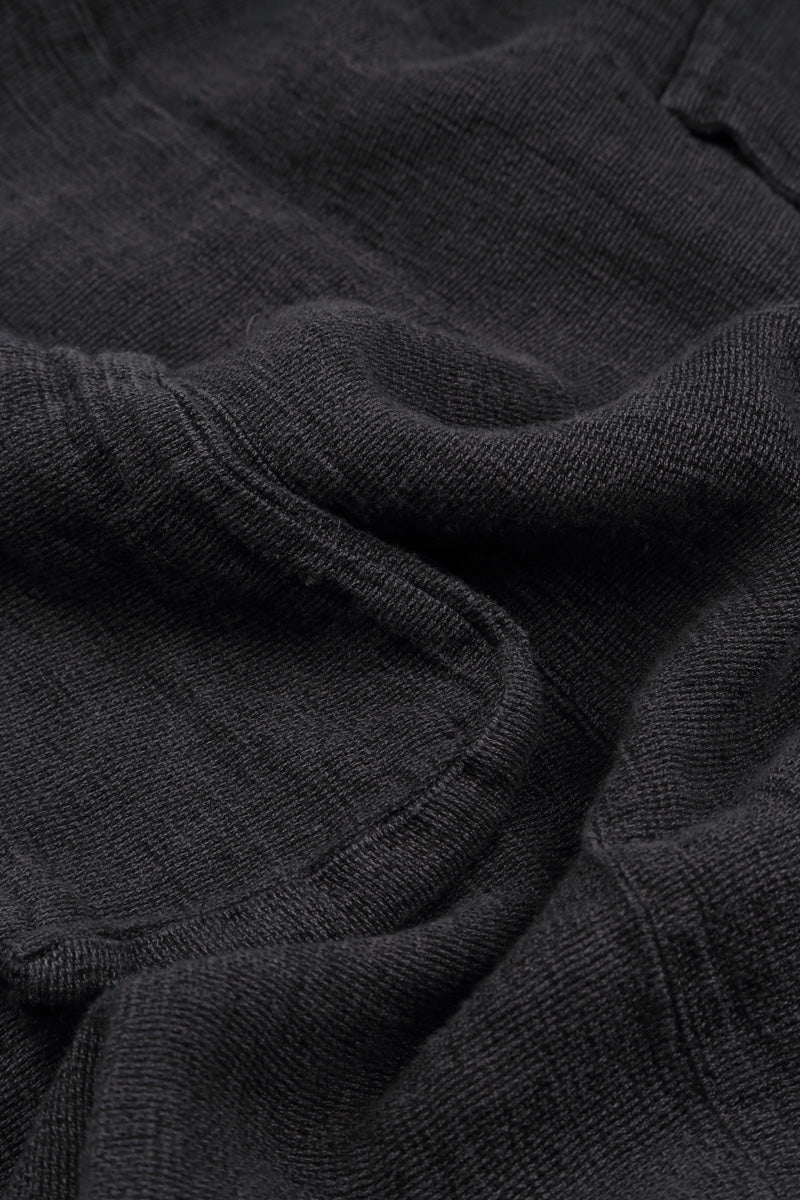 Roll Up Black Mélange Linen Trousers 4