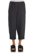 Roll Up Graphite Linen Trousers 1
