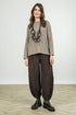 Rolled Edge Beige Cashmere Sweater 1
