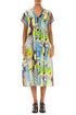 Romantic Artmaze Textured Silk Midi Dress 1
