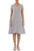 Romantic Lilac Grey Crinkled Silk Dress 1