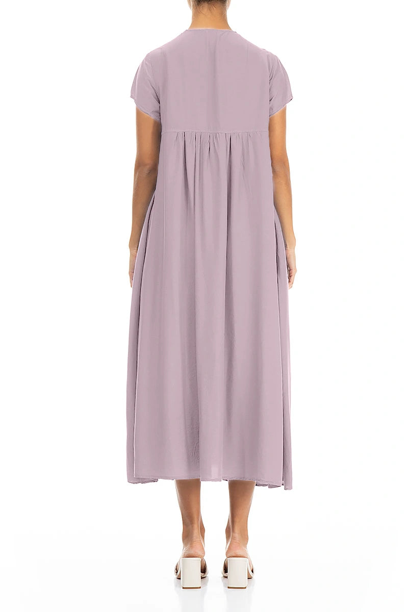 Romantic Lilac Silk Bamboo Dress 2