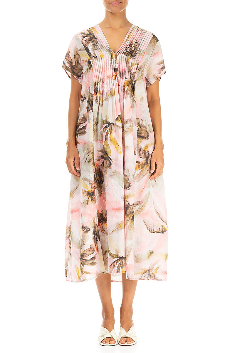 Romantic Oasis Linen Dress 1