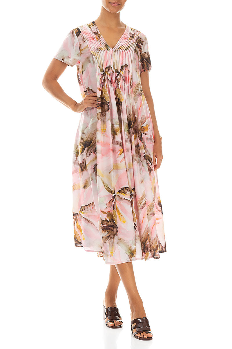 Romantic Oasis Silk Bamboo Dress 4