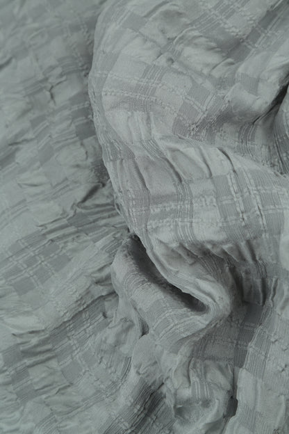 Romantic Grey Sage Light Silk Dress 5