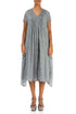 Romantic Grey Sage Light Silk Dress 1