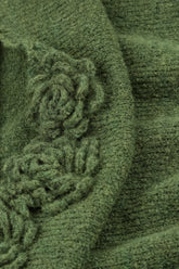 Rosette Dark Sage Wool Sweater 5