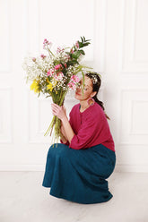 Rounded Orchid Linen Cardigan 6