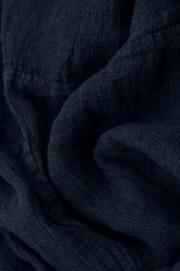 Royal Blue Mélange Linen Jacket Blouse 5