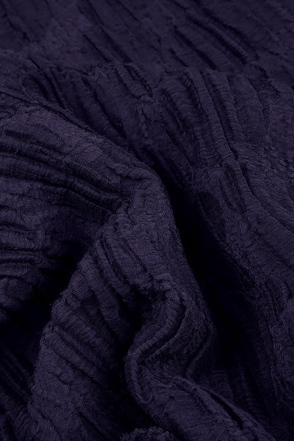 Royal Purple Circle Etuikleid aus Seidenleinen