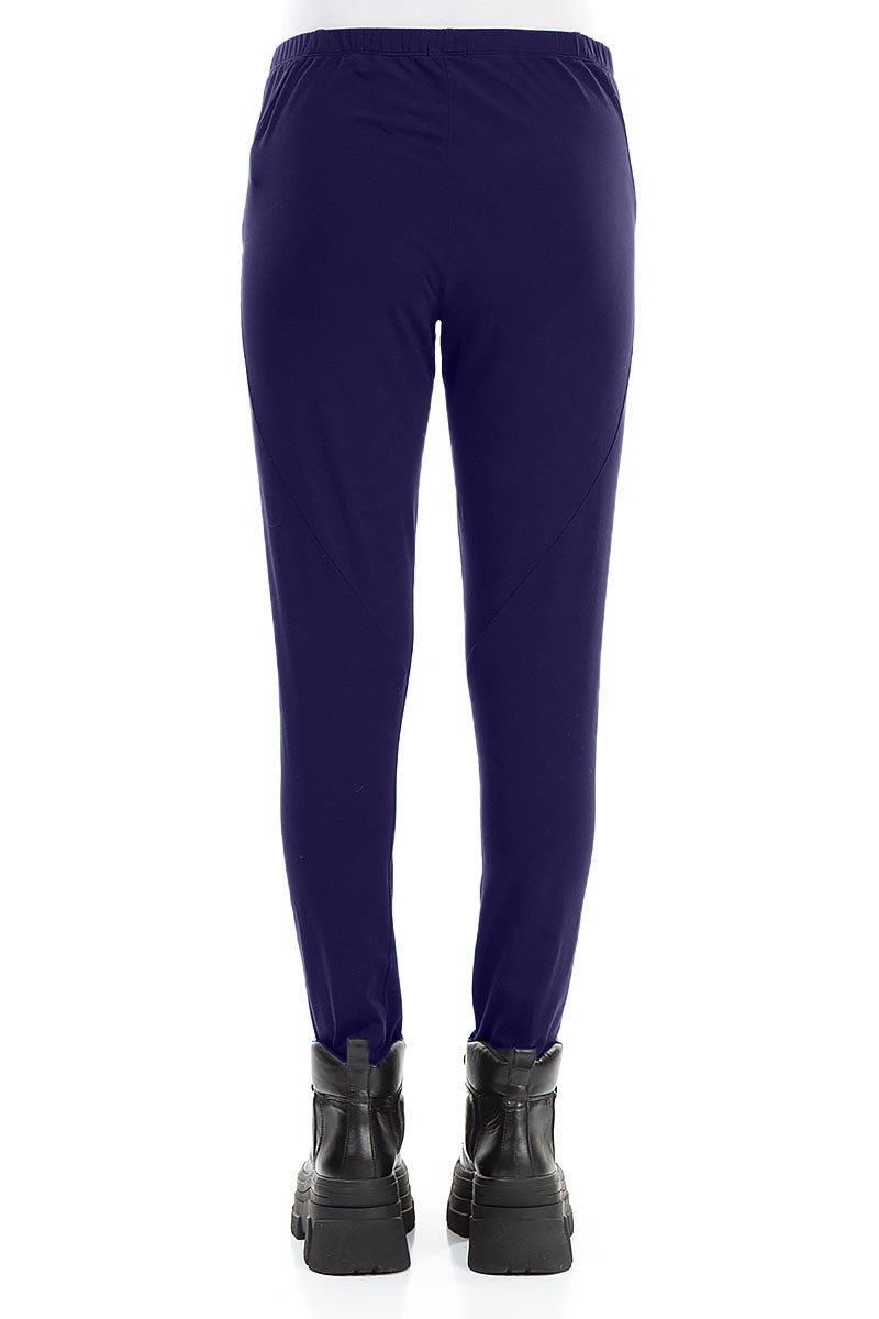 Royal Purple Cotton Leggings