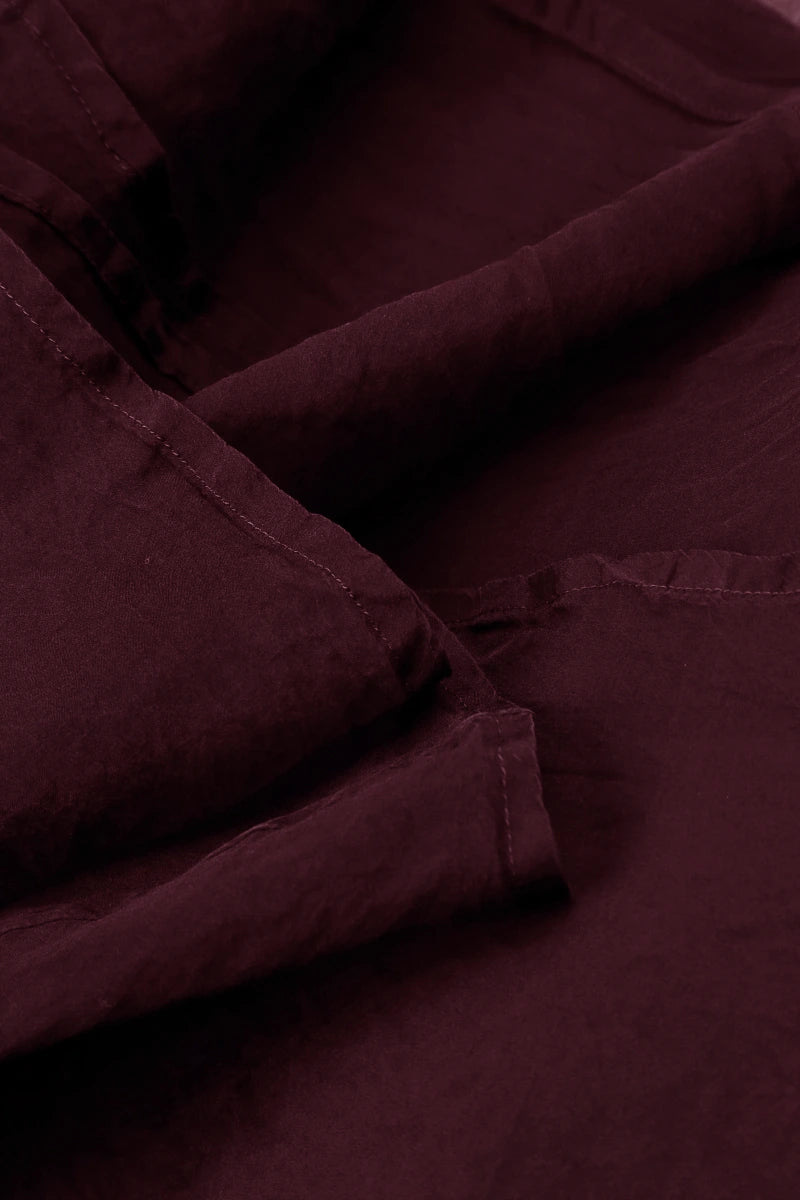 Ruby Crumpled Silk Chiffon Scarf 4