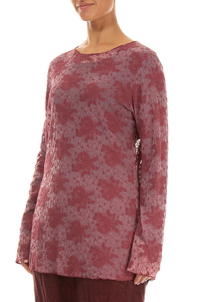 Ruby Floral Cotton Lace Blouse