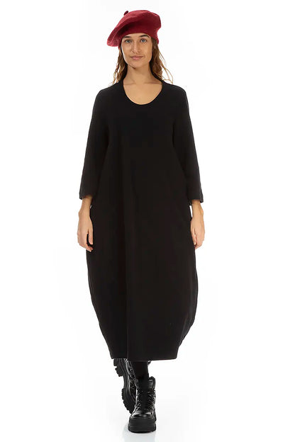 Béret en laine tricotée rouge rubis