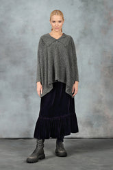 Ruffled Hemline Vintage Violet Silk Velvet Skirt 6