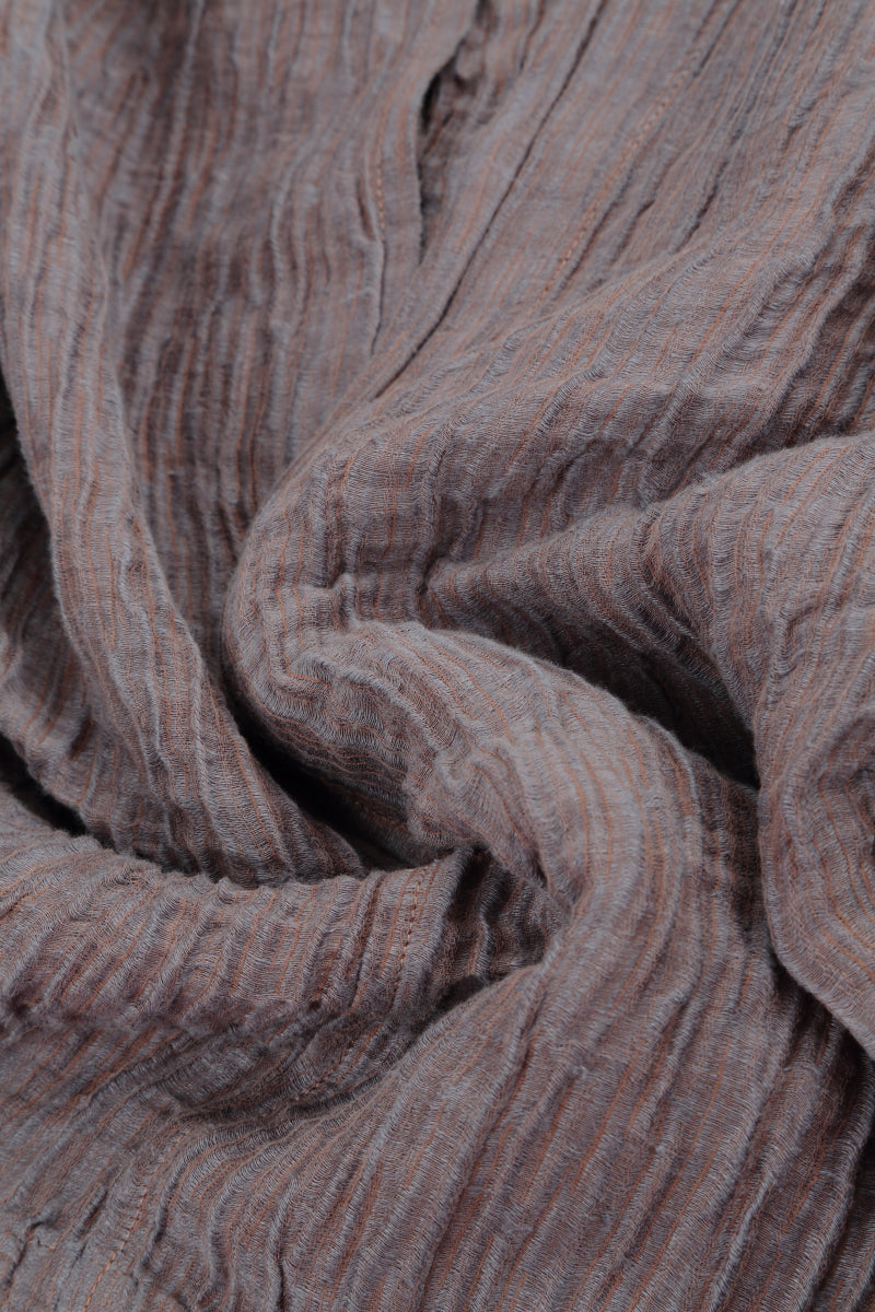 Crinkled Truffle Silk Skirt 4