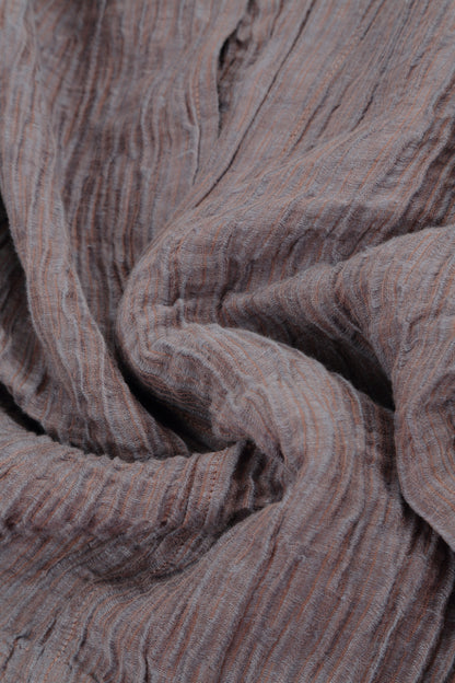 Romantic Crinkled Truffle Silk Dress 5