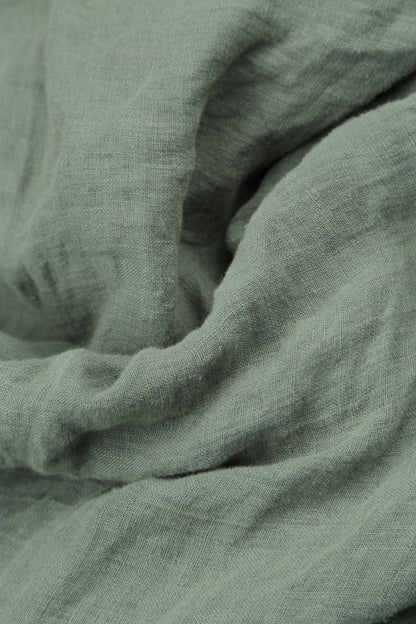 Sage Gauze Linen Scarf 4