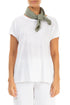 Sage Gauze Linen Square Scarf 1