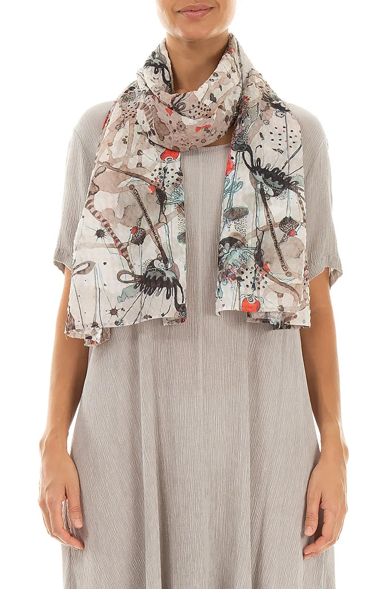Savannah Textured Silk Scarf 1