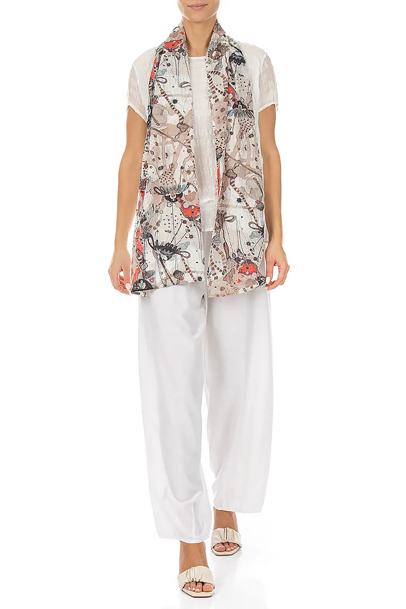 Écharpe Savannah en soie texturée