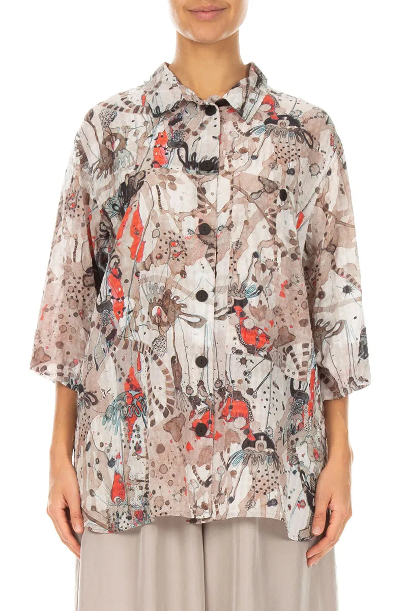 Savannah Textured Silk Shirt