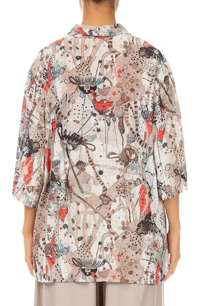 Savannah Seidenhemd mit Struktur