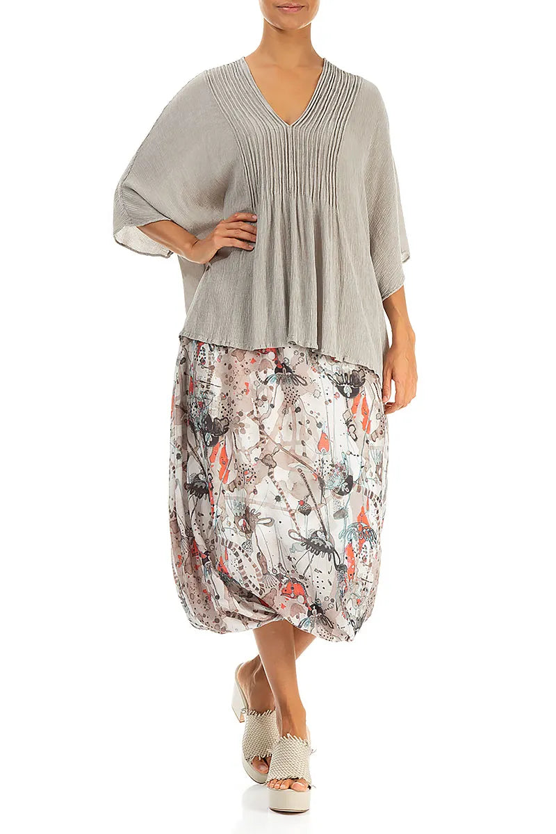 Savannah Tulip Silk Cotton Skirt 4