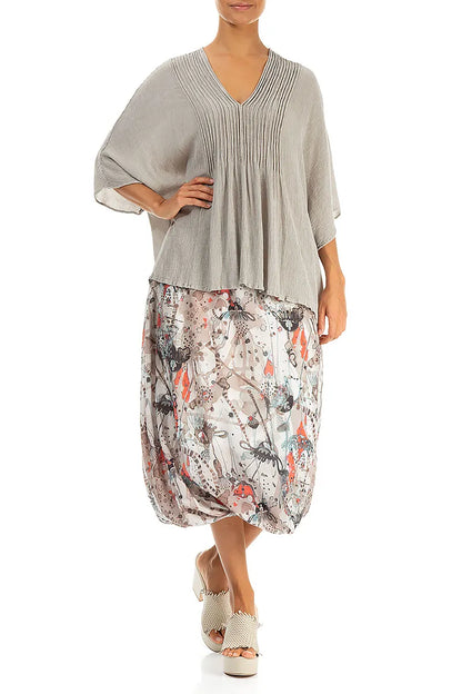 Savannah Tulip Silk Cotton Skirt 4