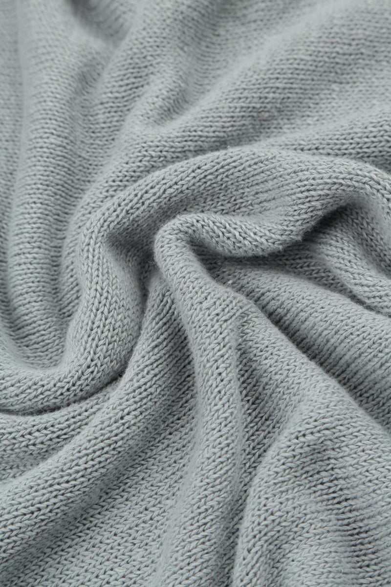 Seam Detail Grey Linen Cardigan 5
